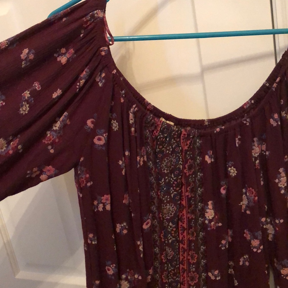 Detailed Semi-Off the Shoulder Top